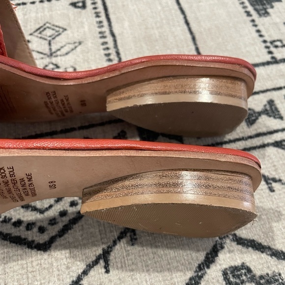 Jeffrey Cambell Leather and Raffia Slip on Sandals US 8 - Picture 4 of 8